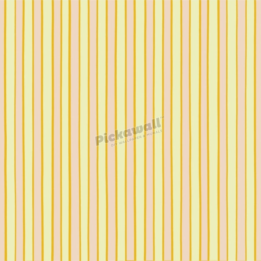 Celia Love Orange Pink Green Stripe - Pickawall