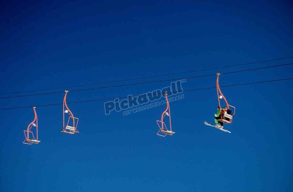Chairlift at a ski resort - Pickawall