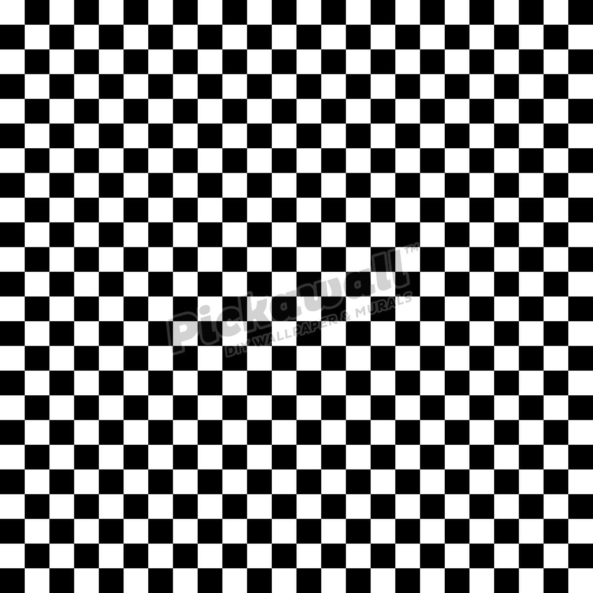 Checkered pattern of black and white squares - Pickawall