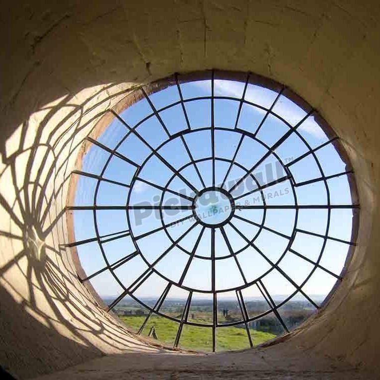 Circular Glass Pained Window - Pickawall