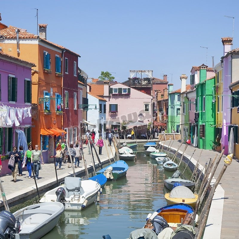 Colourful buildings, Venice - Pickawall