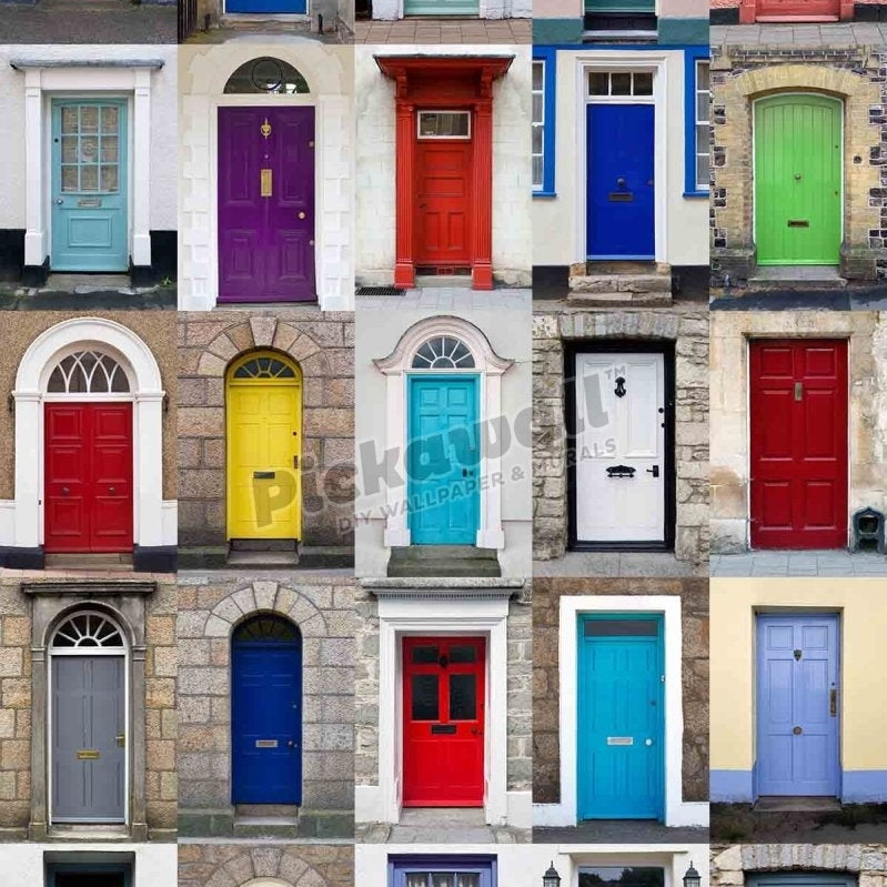 Colourful front doors - Pickawall