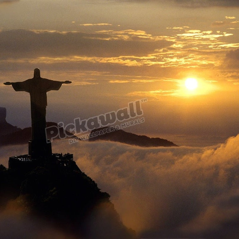 Corcovado statue dusk, Brazil - Pickawall