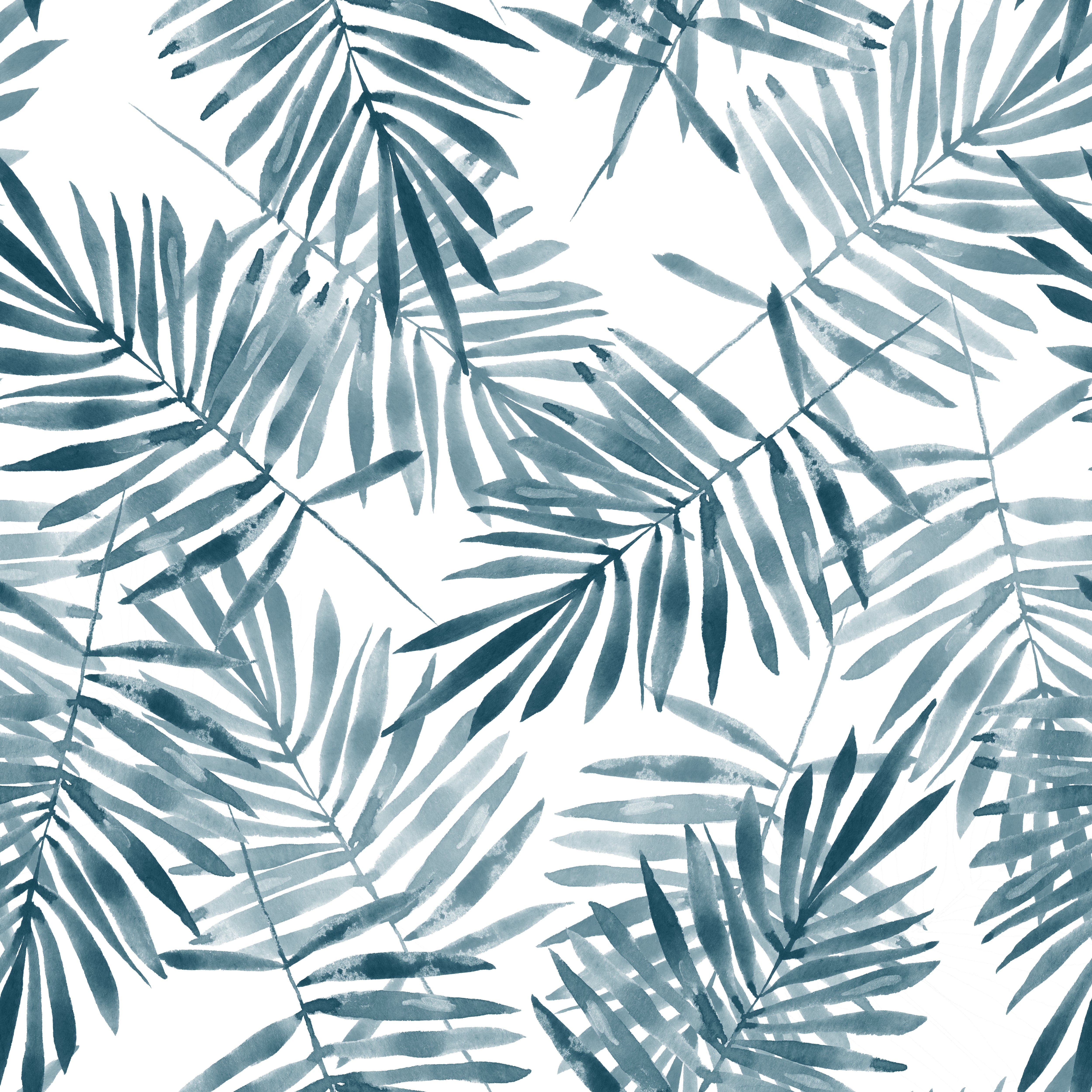 watercolour palm leaves