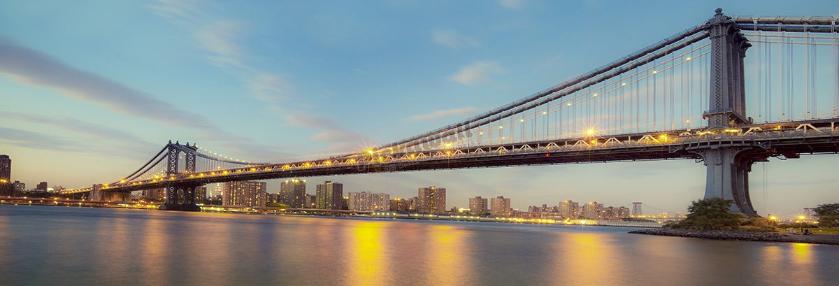 Panorama of Manhattan Bridge