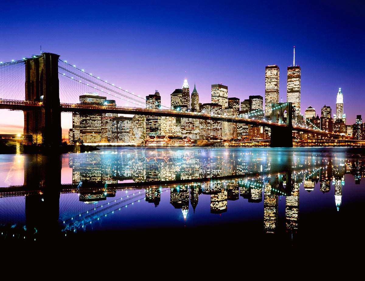 Manhatten skyline and brooklyn bridge G&K