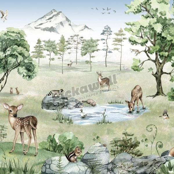 Deer Forest Summer by Kikki Belle - Pickawall