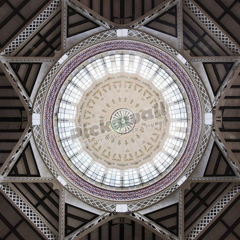 Dome inside a market, Valencia, Spain - Pickawall