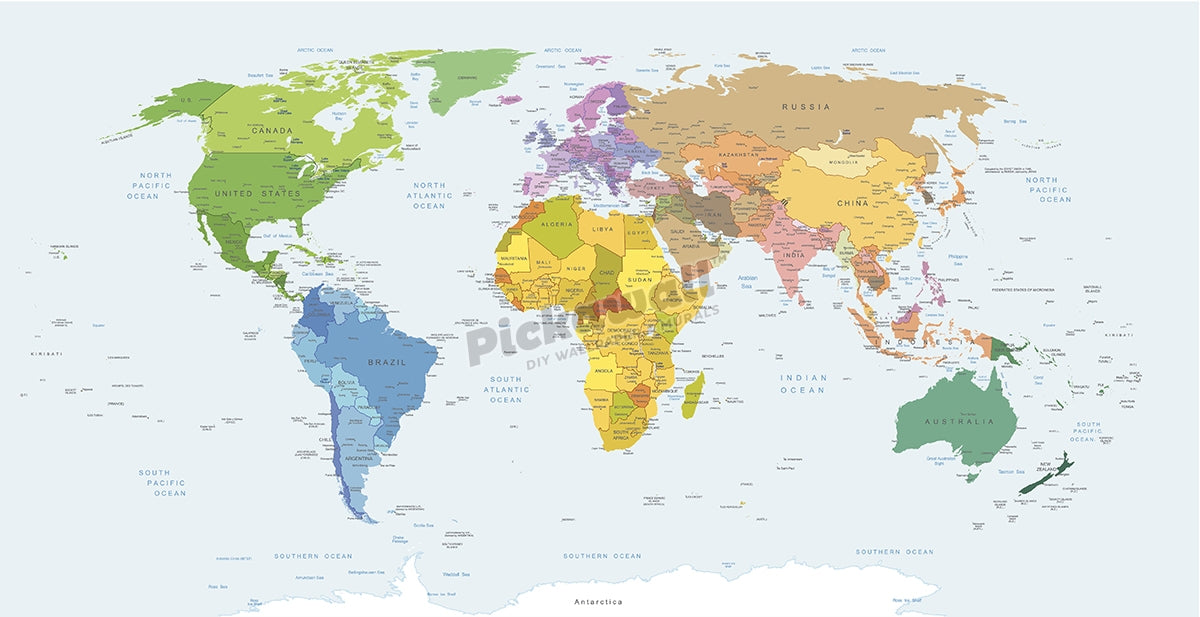 World Map Colour