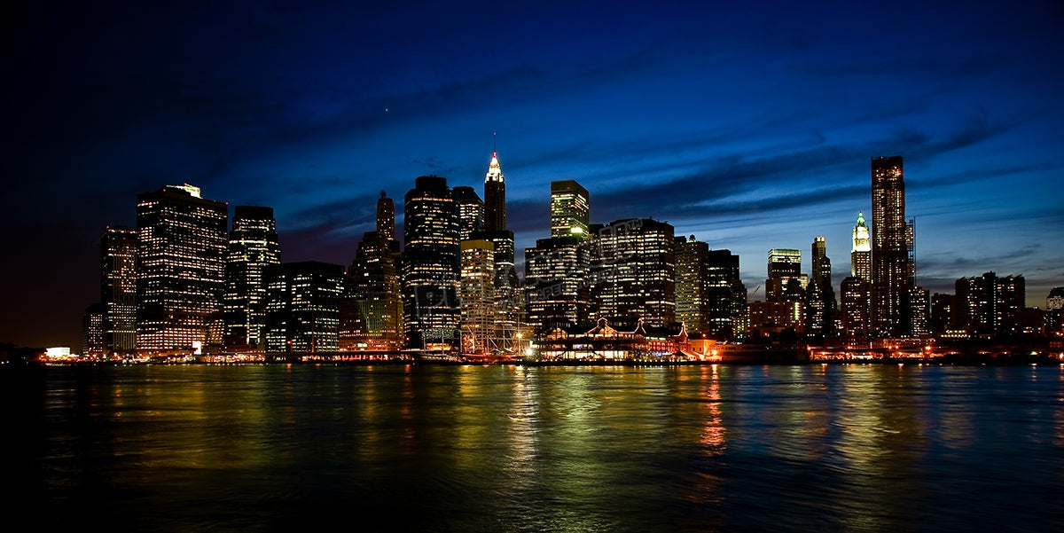Lower Manhattan by night
