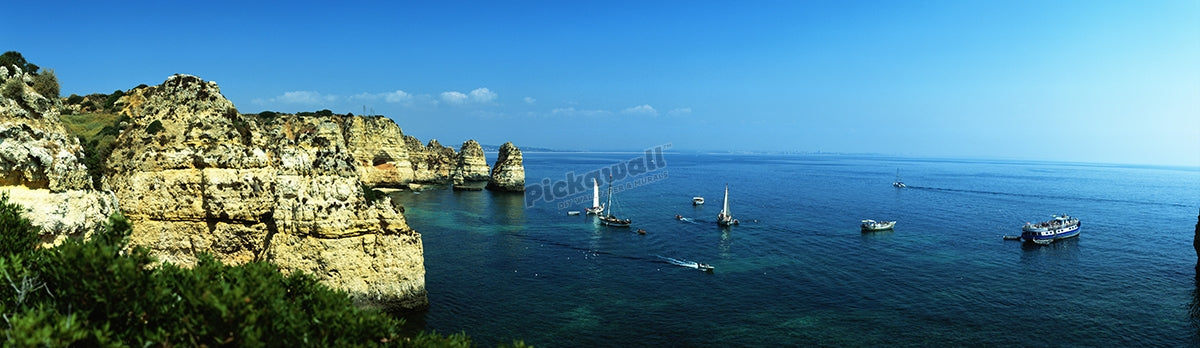 Portugal, Algarve, Lagos, Ponta da Piedade, elevated view