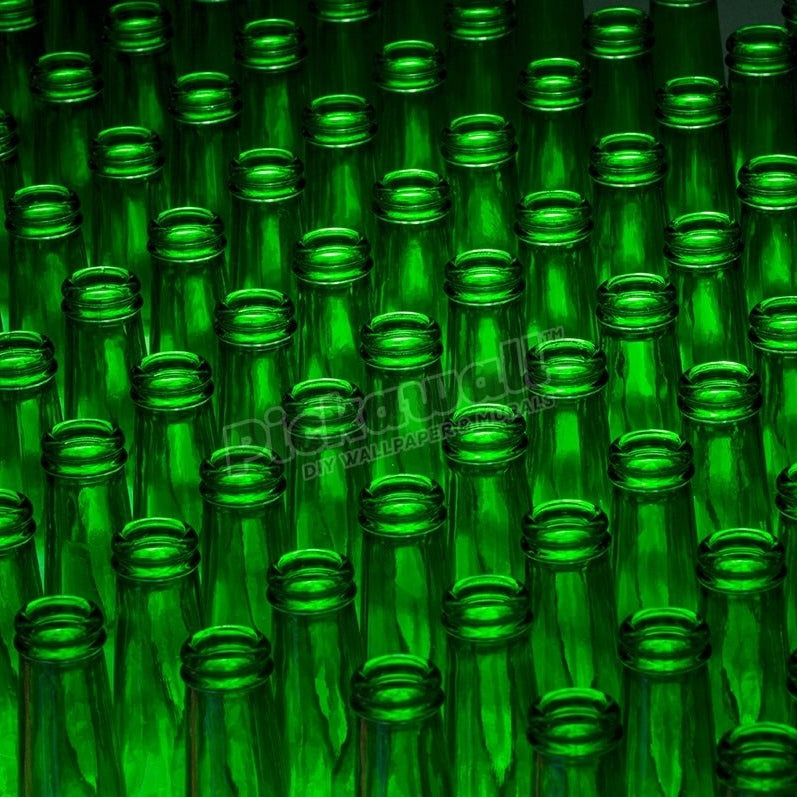 Empty green beer bottles - Pickawall