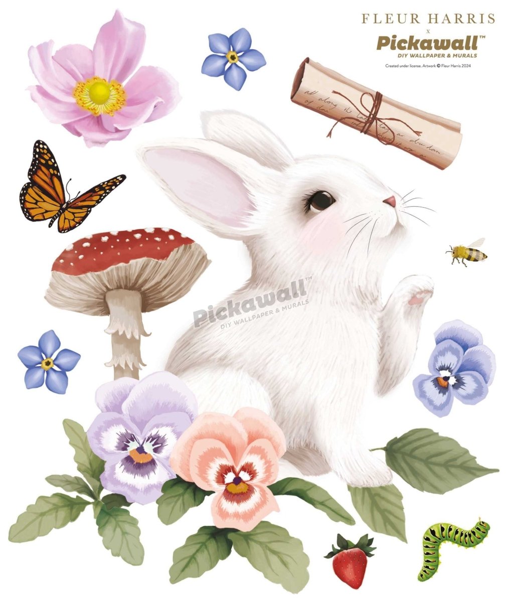 'Enchanted Bunny' icon Decals by Fleur Harris - Pickawall