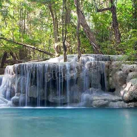 Erawan Falls at Erawan National Park, Thailand - Pickawall