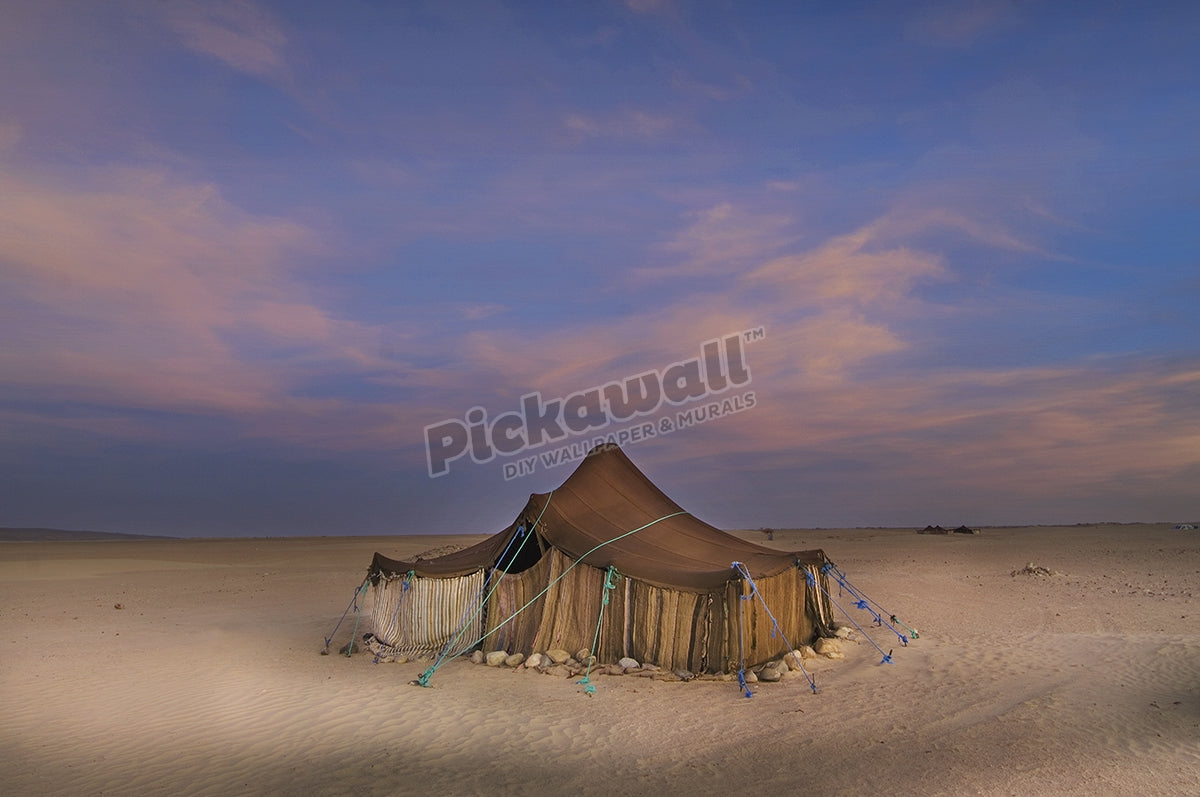 Tuareg camp in the desert near Ichmid