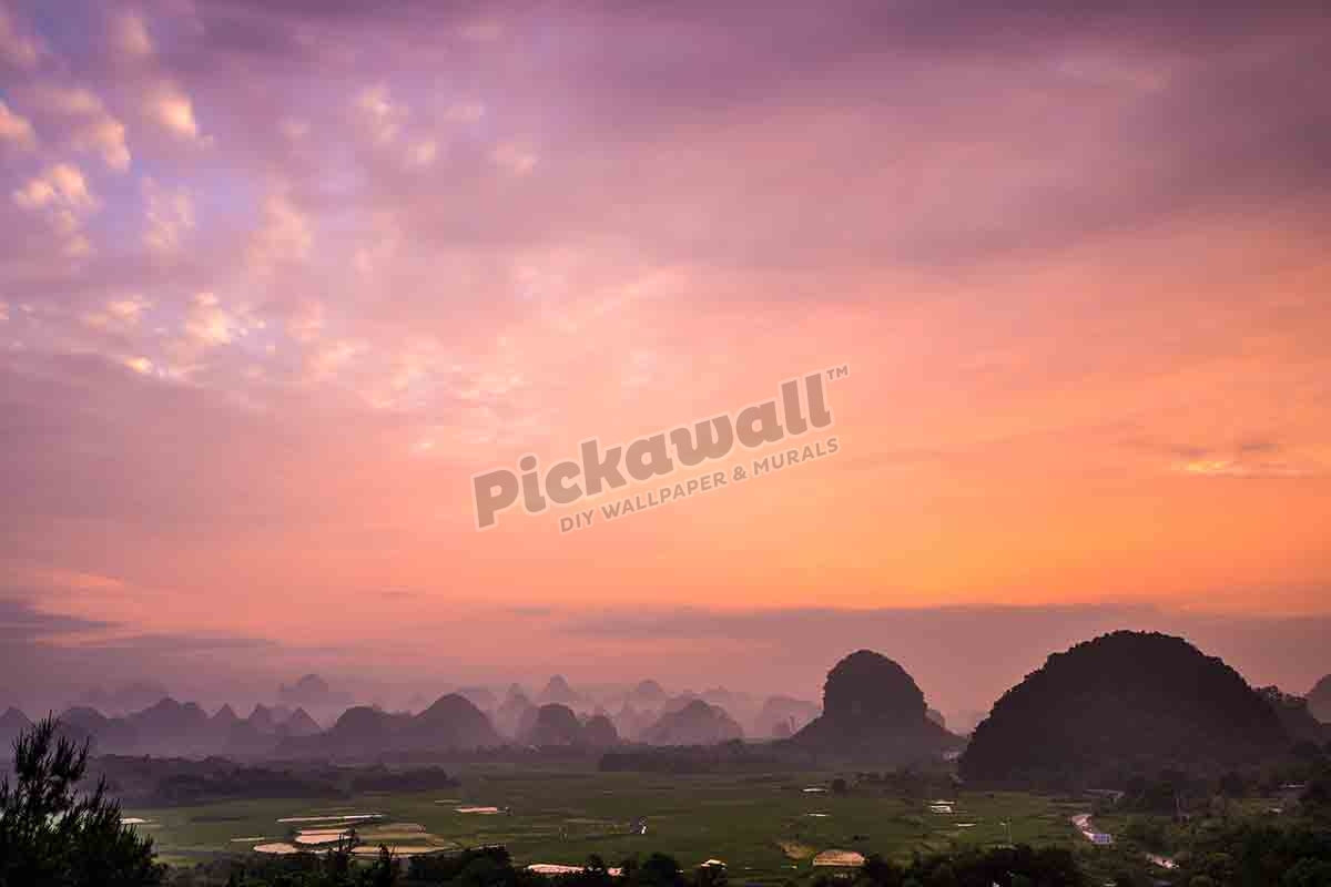Karst Mountain Landscape in Guilin, Guangxi, China