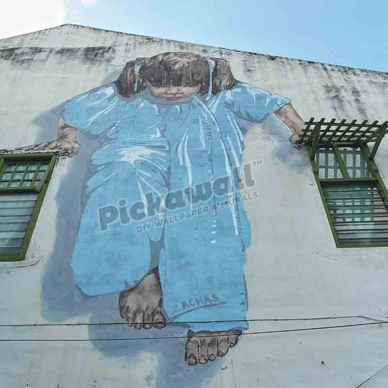 Famous Street art on Penang Island, Georgetown - Malaysia - Pickawall