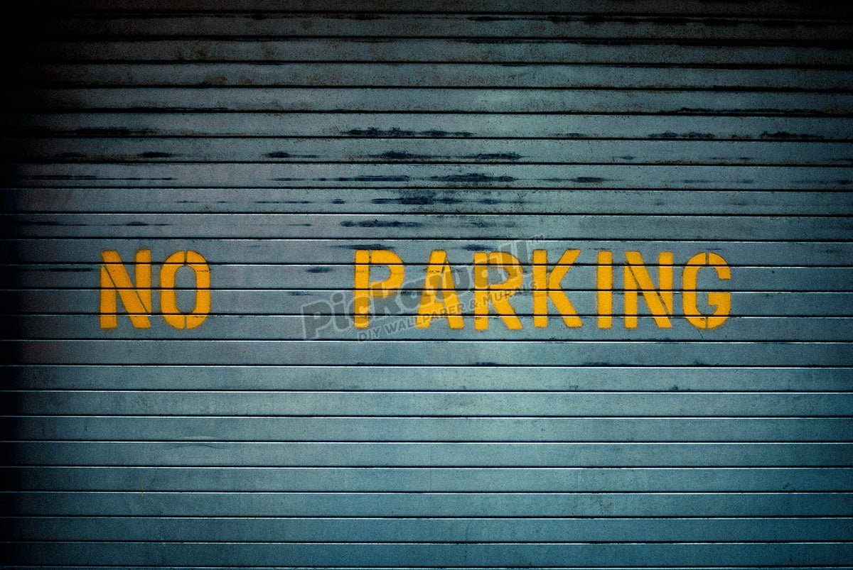 Garage door - No Parking - Pickawall