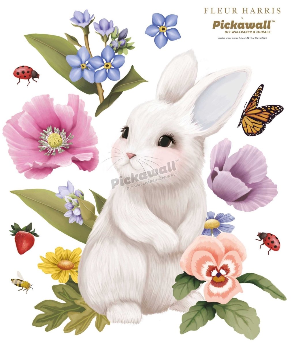 'Garden Bunny' icon Decals by Fleur Harris - Pickawall