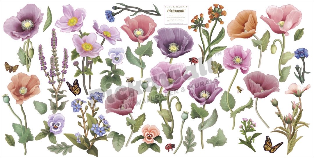 'Garden of Dreams - Flowers' Decals by Fleur Harris - Pickawall