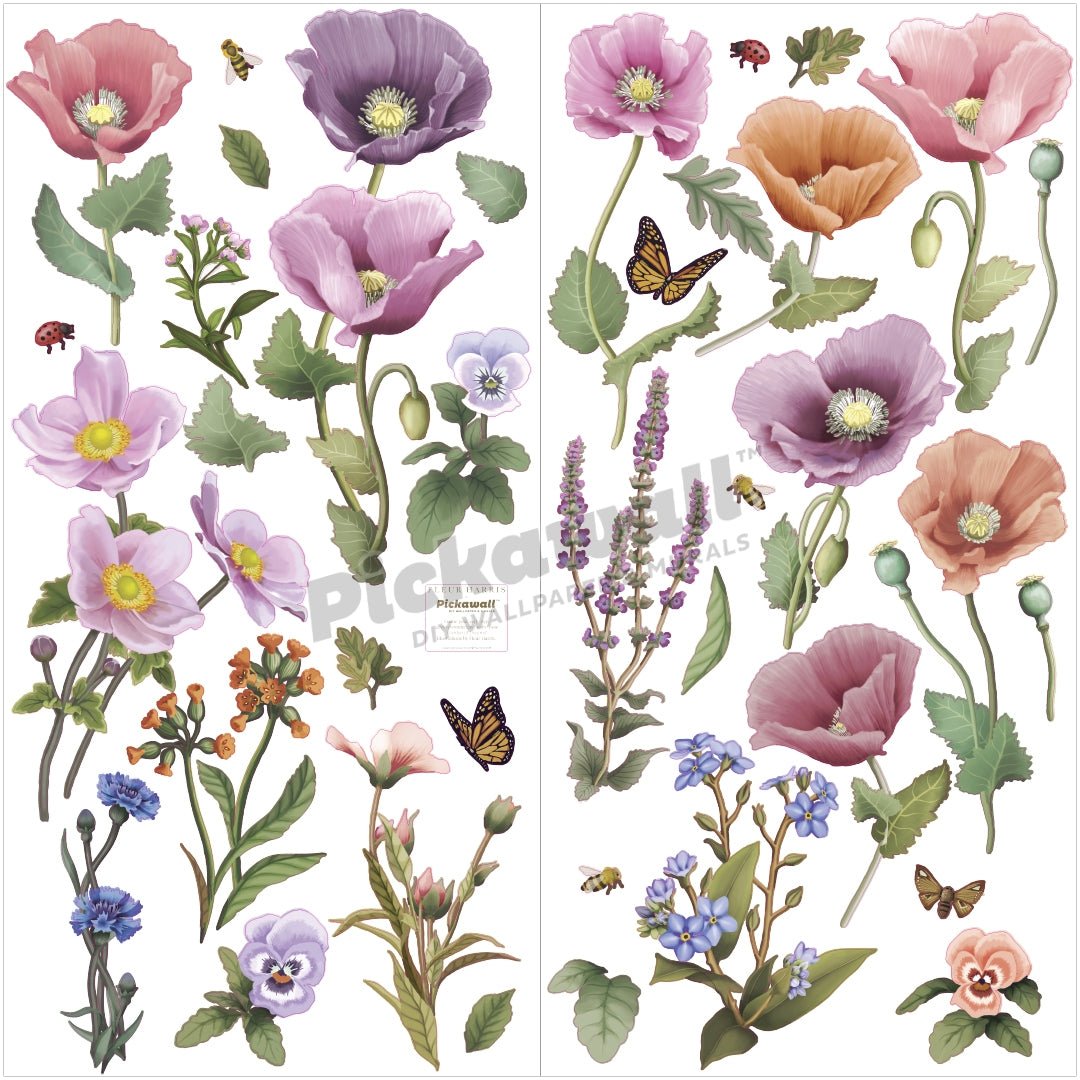 'Garden of Dreams - Flowers' Decals by Fleur Harris - Pickawall