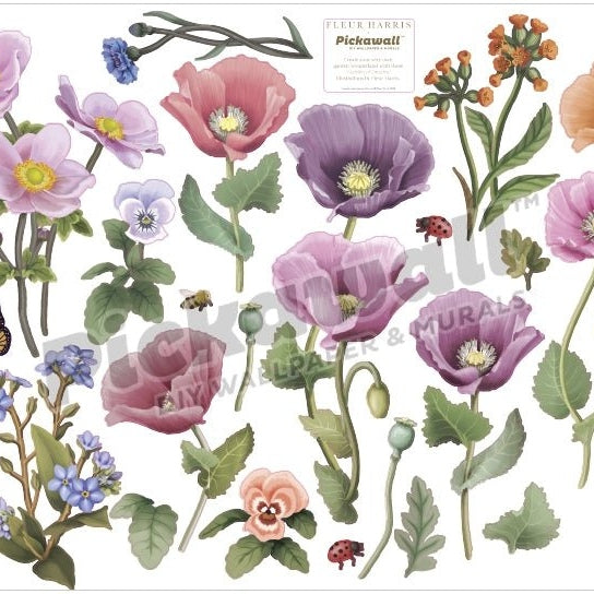 'Garden of Dreams - Flowers' Decals by Fleur Harris - Pickawall