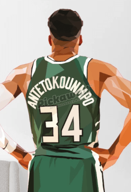 Giannis Antetokounm NBA Jersey Decal by DG Designs - Pickawall