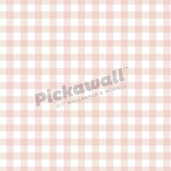 Gingham Pink - Pickawall
