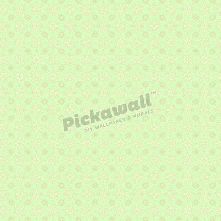 Gold and green damask - Pickawall