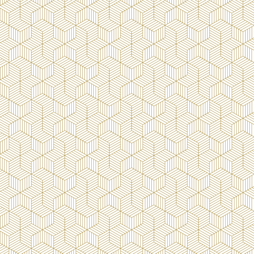 Gold Hexagon pattern - Pickawall