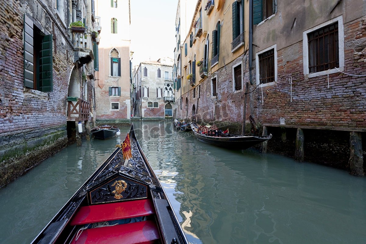 Gondolas canal Venice, Italy - Pickawall