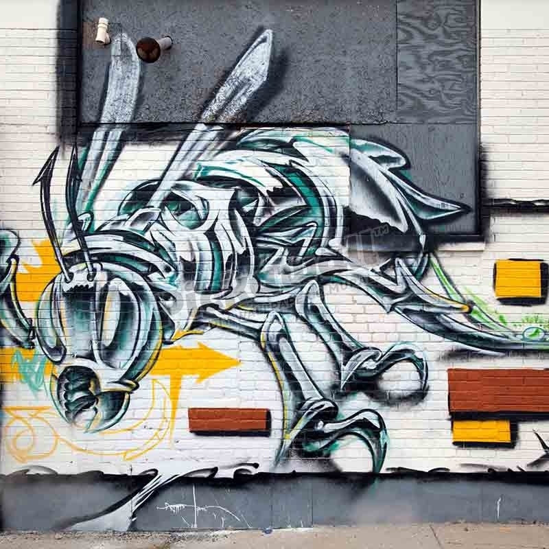 Graffiti on wall, Detroit - Pickawall