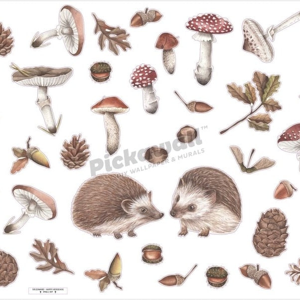 Happy Hedgehog Decal Set by Kikki Belle - Pickawall
