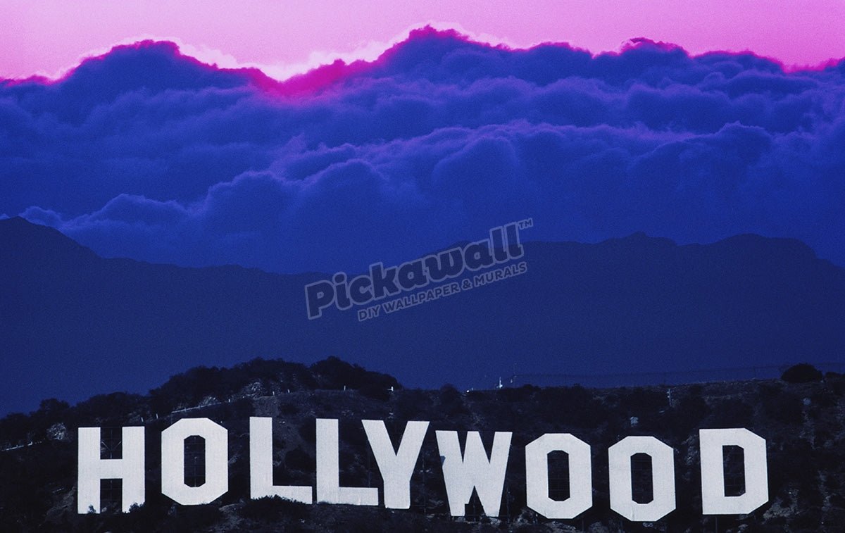 Hollywood sign, dusk - Pickawall