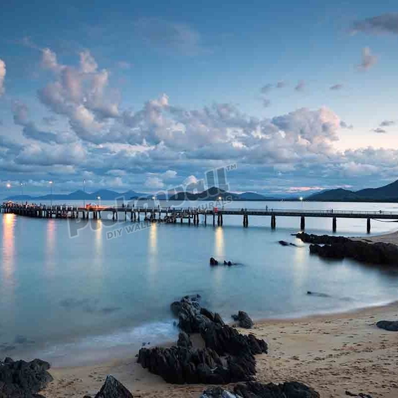 Jetty at Palm Cove at dusk, near Cairns, Queensland, Australia - Pickawall