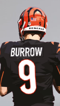 Joe Burrow NFL Jersey Decal by DG Designs - Pickawall