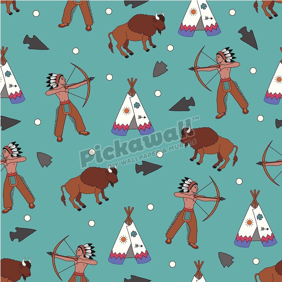 Kids nursery - Cowboys and indians - Pickawall