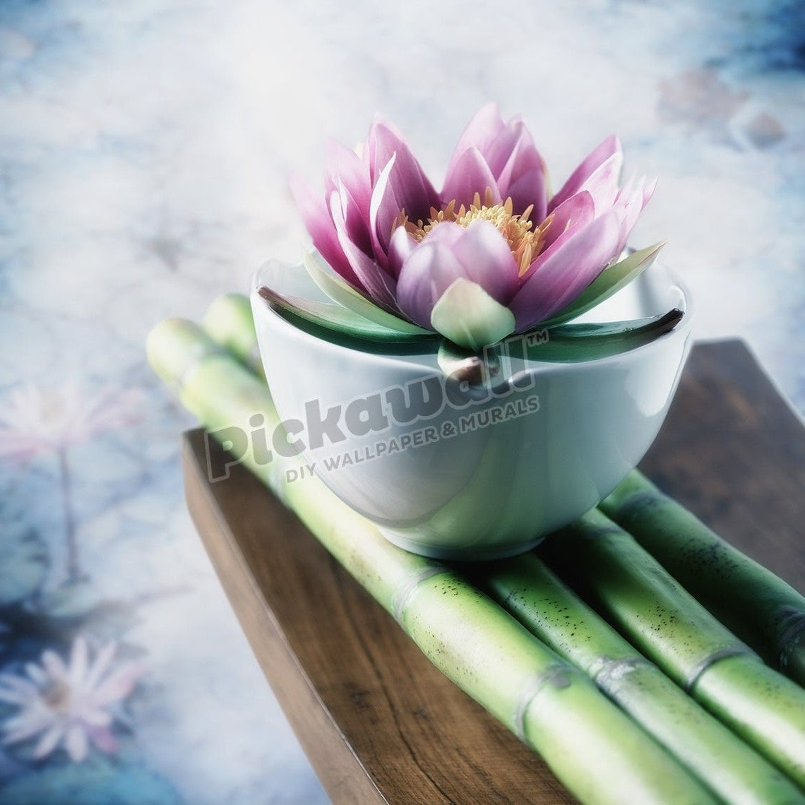 Lotus flower balanced on a bowl - Pickawall