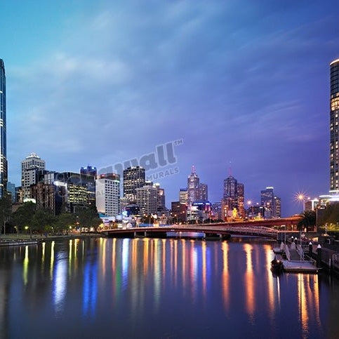 Melbourne city at night - Pickawall