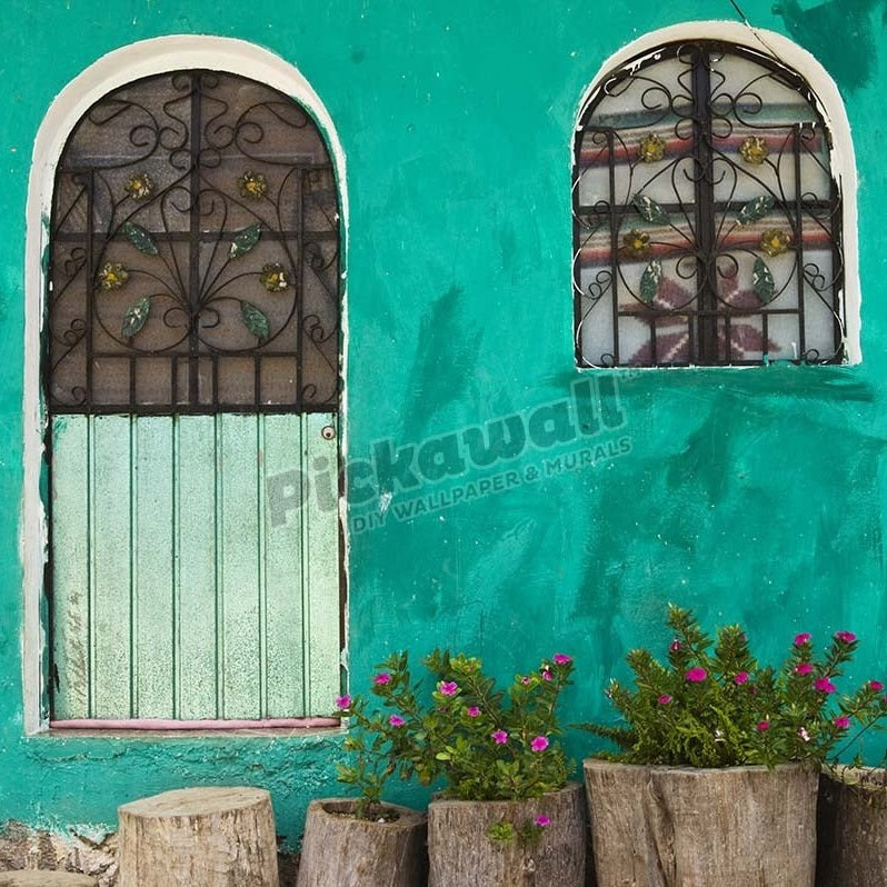 Mexican house exterior. - Pickawall