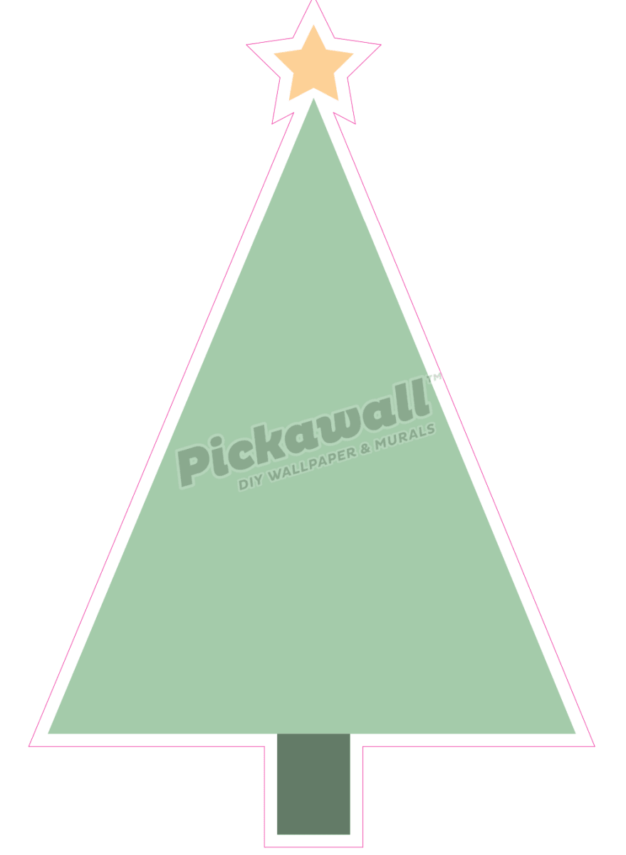 Modern Tree Decals with Baubles - Pickawall