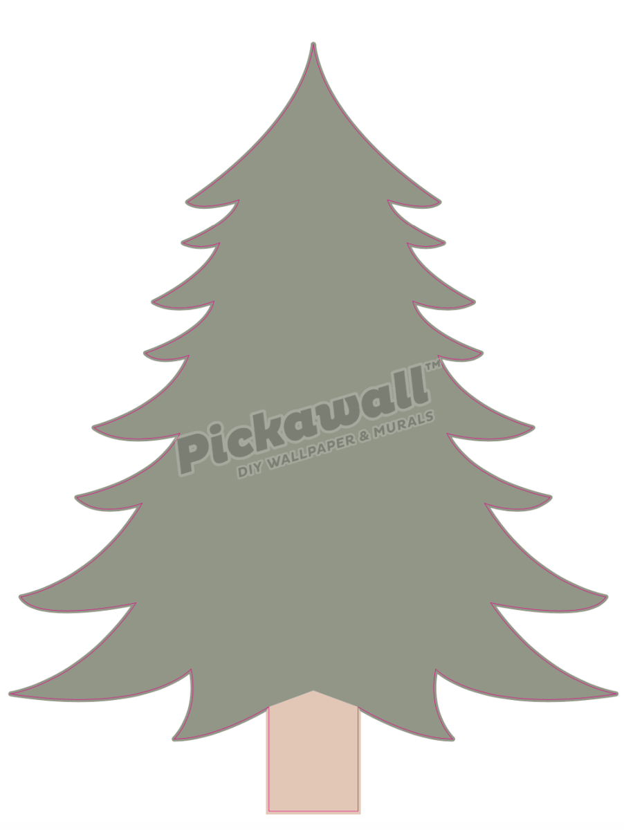 Modern Tree Decals with Baubles - Pickawall