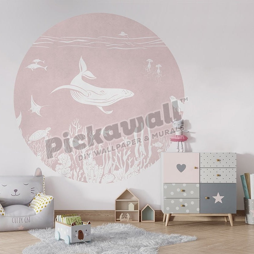 Monochrome Sea Decal by Kikki Belle - Pickawall