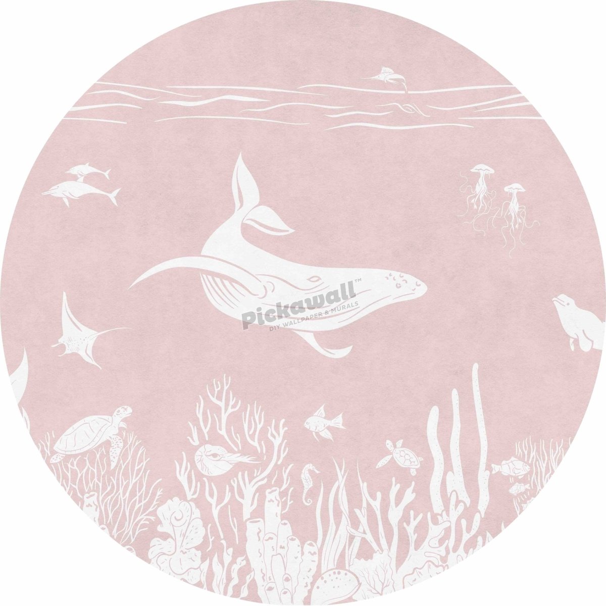 Monochrome Sea Decal by Kikki Belle - Pickawall