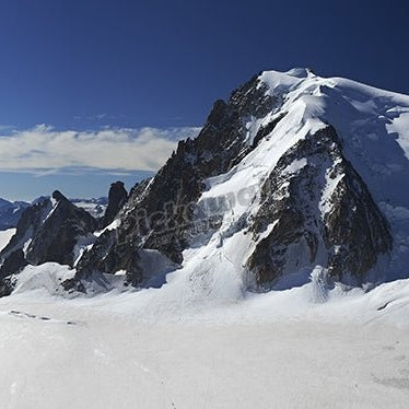 Mont Blanc and Mt Blanc du Tacul - Pickawall