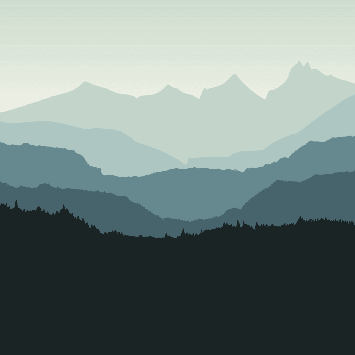 Mountain illustration background - Pickawall
