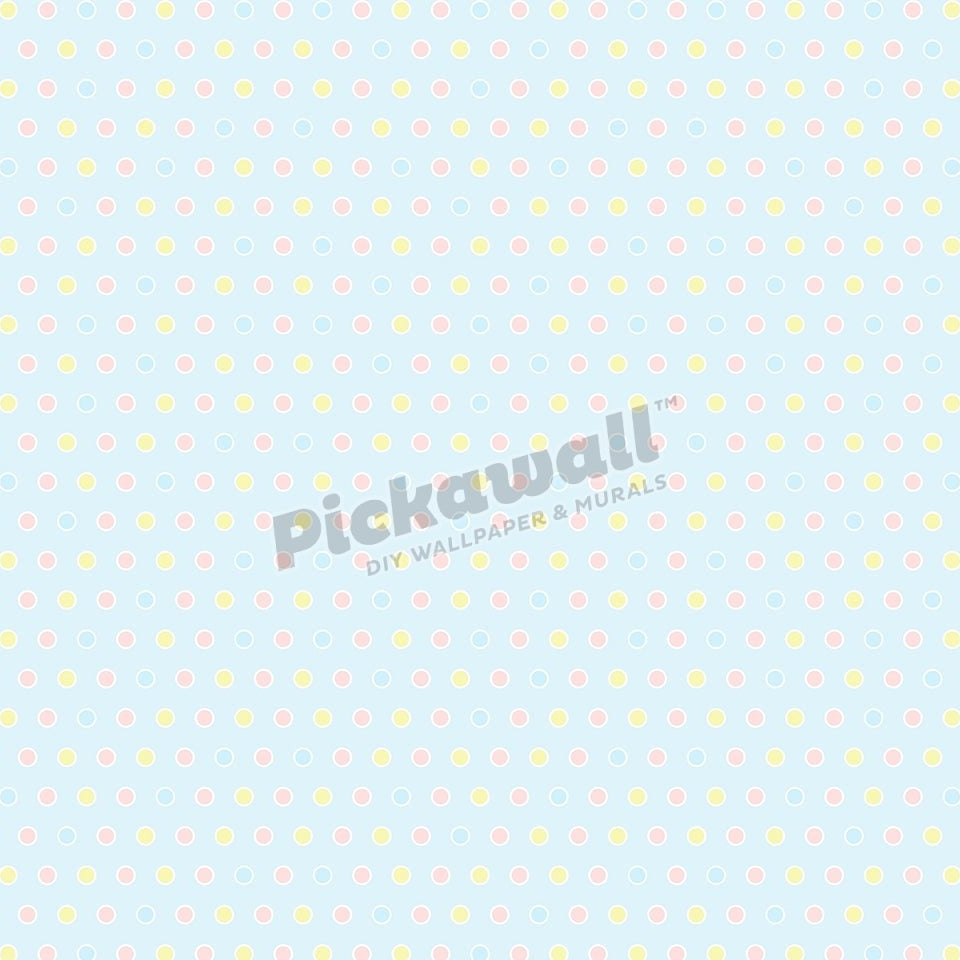 Multicoloured blue dot pattern - Pickawall