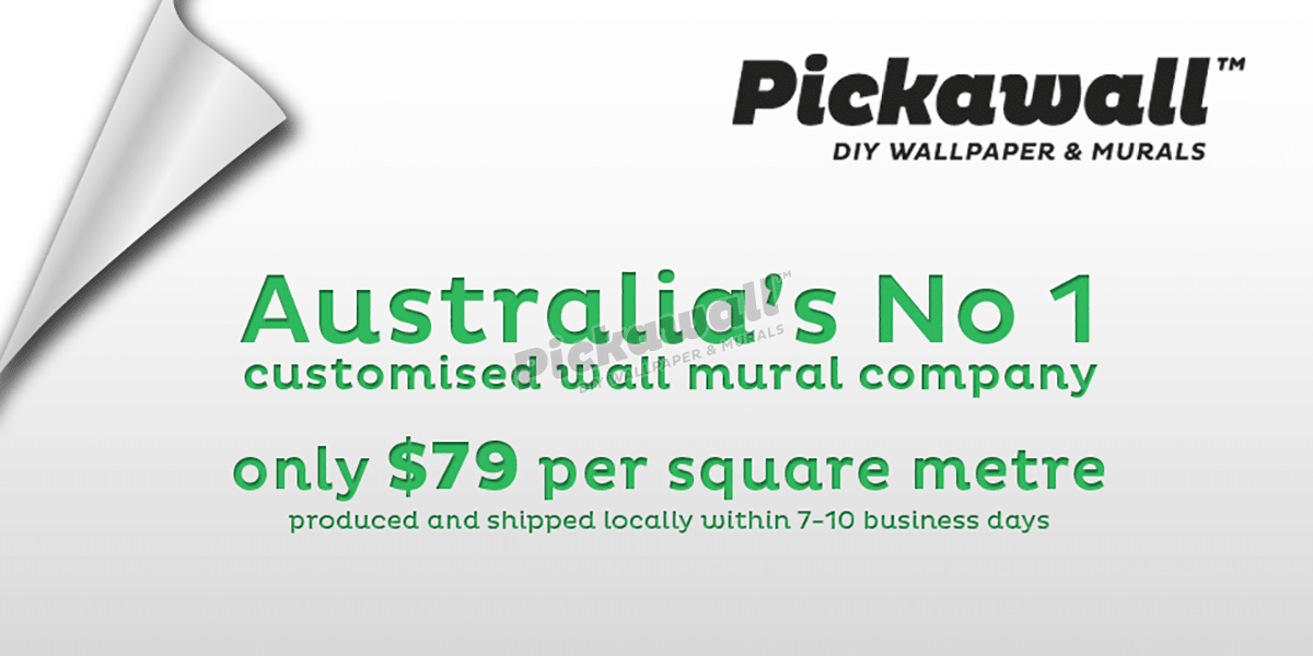 NO GLUE Self-adhesive backing, Removable, Reusable, Custom Made - Pickawall