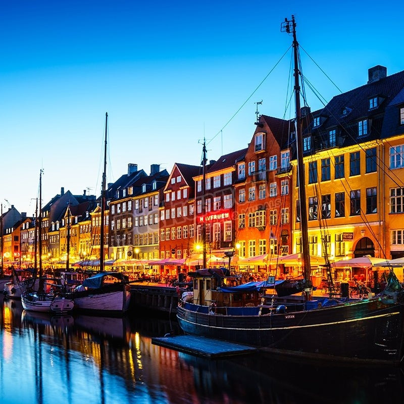 Nyhavn, Copenhagen at evening - Pickawall