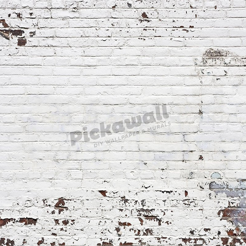 Old White Brick Wall Background - Pickawall